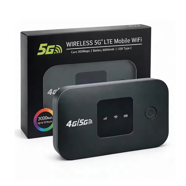 3000mAh Outdoor 4G LTE WiFi Router Mini Pocket MiFi Modem 150Mbps Portable Wireless Hotspot with SIM Slot
