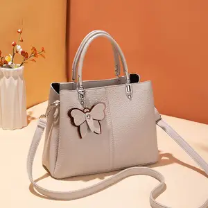 2024 New Style Ladies Hand Bags Elegant Litchi Leather Female Tote Bag Custom Luxury Women Handbag With Logo