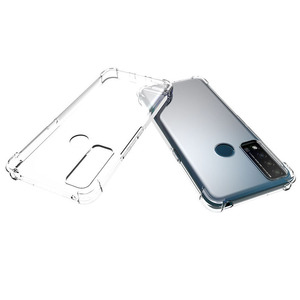 TCL 브레멘 5G 용 TCL 20R 5G 용 TCL 20AX 5G 용 투명 소프트 TPU 소프트 슬림 폰 커버 케이스 - Product Image 1