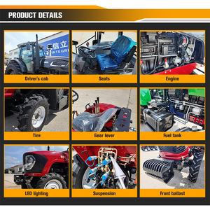 Agriculture Tractor 50hp 60hp 70hp 80hp 4wd <strong>4x4</strong> Tractor Farm Tractor Equipped With Trailer Rotary Cultivator Planter <strong>Traktor</strong> - Product Image 3