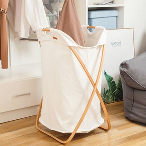 Giỏ Đựng Đồ Giặt Bằng Tre Khung <span class=keywords><strong>X</strong></span> Gấp Gọn Tiện Dụng Cho Không Gian Nhỏ - Product Image 2