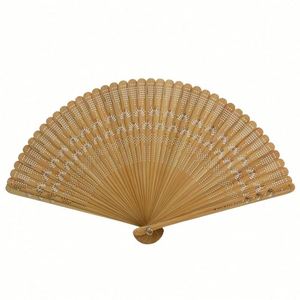Abanico Plegable Portátil de Bambú Tallado a Mano, Ecológico, Tradicional, Mini, Estilo Guofeng, para Hanfu, Cheongsam, Bodas, Feilin Deqing - Product Image 5