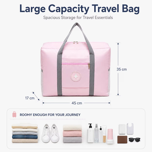 Borsa da <span class=keywords><strong>Viaggio</strong></span> Pieghevole in Oxford Impermeabile Grande Capacità Organizer per Bagagli Borsa a Mano per Viaggi d'Affari Weekend Palestra Uso Esterno - Product Image 4