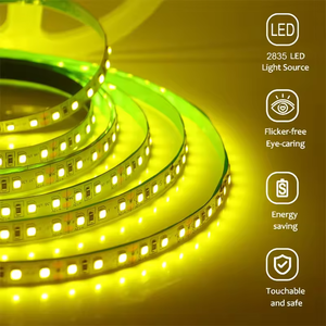 Bande lumineuse LED linéaire 12V 24V flexible et souple 8mm 120d 2835 RGB Rose Or Jaune Blanc Chaud Blanc Pur Blanc Naturel - Product Image 3