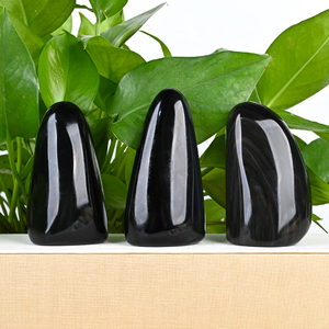 Piedra de Obsidiana Arcoíris Natural Hecha a Mano, Forma Libre, Pulida y Rodada, Cristal Curativo, Adorno de Obsidiana para Fengshui - Product Image 5