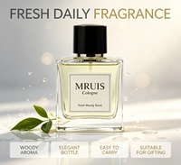 MRUIS Cologne Parfum longue durée aux huiles essentielles boisées naturelles, parfum frais pour usage quotidien, bureau, rendez-vous et soirées