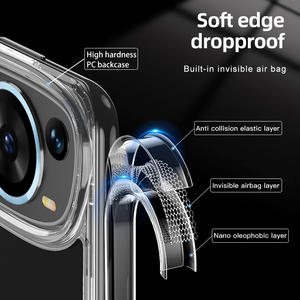 Funda trasera de teléfono para <span class=keywords><strong>Huawei</strong></span> P60 Art, carcasa híbrida mate, transparente, suave, TPU - Product Image 5