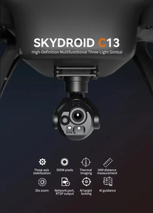 Skydroid C13 Gimbal Multifuncional de Alta Definición 30X con Triple Luz, Estabilización de Tres Ejes y Bloqueo de Objetivo por IA - Product Image 5