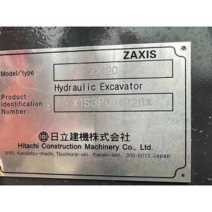 Excavadora Hitachi de segunda mano de tamaño mediano Boutique ZX120 Excavadora de movimiento de tierras de segunda mano original japonesa - Product Image 2
