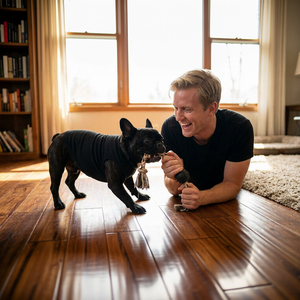 カスタムロゴ対応 高級 夏用スリム ドッグTシャツ ポリエステル・コットン製 春シーズン向け - Product Image 3