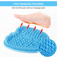 Coussinet de pied lavable brosse de Massage propre éliminer les callosités peau morte douche antidérapant soins des pieds tapis de récurage pour hommes et femmes