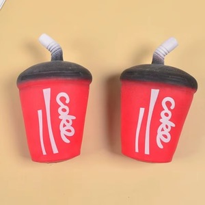 Weixi Simulation créative de soulagement du stress Cola Drink Fidget Toy Charm Rubber Cup Squishy avec paille pour unisexe de 14 ans et plus - Product Image 5