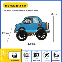 Kit STEM magnétique pour voiture à construire soi-même, jouet d'expérimentation scientifique en physique, cadeau éducatif pour enfants, garçons, filles, projet scolaire