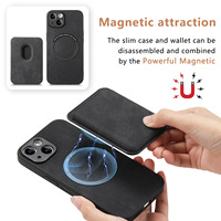 Étui de téléphone en cuir magnétique LeYi, antichoc, pour iPhone 15 17 Pro Max, avec porte-cartes et fonction portefeuille