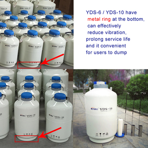 Réservoir de <span class=keywords><strong>stockage</strong></span> statique sécurisé pour azote liquide YDS-6, réservoir Dewar pour semence bovine, récipient sous pression en alliage d'aluminium 6L, insémination artificielle - Product Image 4
