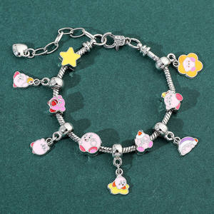 Pulseras Clásicas de <span class=keywords><strong>Kirby</strong></span> para Mujer, Pulsera con Cuentas y Dijes, Accesorios para Hacer Joyería DIY - Product Image 4