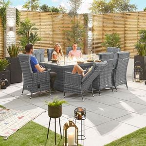 Set Divano Sezionale da Esterno con Braciere 6 Pezzi per Giardino e Patio, Resistente a Tutte le Condizioni Atmosferiche - Esaurito - Product Image 6