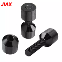 Jeu de broches à deux trous de 1 à 1/8 pouces, Construction en aluminium 6061, goupille d'alignement de bride à 2 trous avec finition noire en oxyde anodisé, 2 jeux/boîte