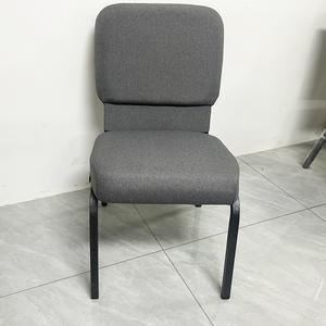 Silla de Iglesia Metálica Moderna con Respaldo Integrado y Bolsillo Personalizable con Logotipo, Silla Coreana para Teatro, Hotel o Muebles Escolares - Product Image 4