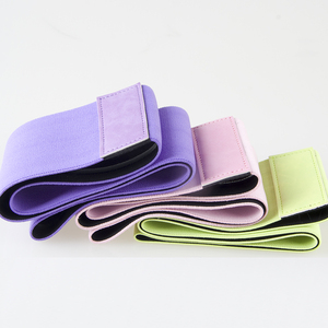 Premium Elastic Fabric Cotton Yoga Hip Resistance Bands Set for Adjustable Sports Workout Equipment Speed and Strength Training