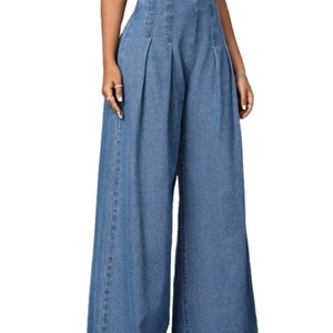 Pantalones Vaqueros Anchos de Cintura Alta, Estilo Casual, Holgados, de Moda para Mujer, Pantalones de Pierna Ancha - Product Image 3
