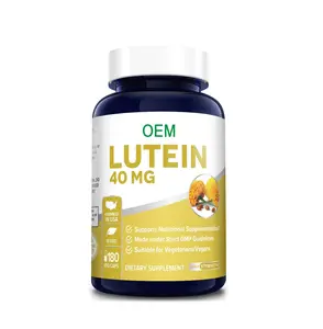 OEM suplemen kapsul lutein Premium merek pribadi mendukung suplemen nutrisi, NON-GMO