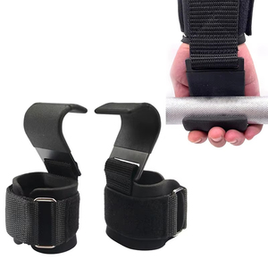 Wholesale 1PC Gym Hand-<b>Bar</b> Wrist Strap <b>Weight</b> Lifting Hook with Palm Guard Fitness for Power Lift - Product Image 1