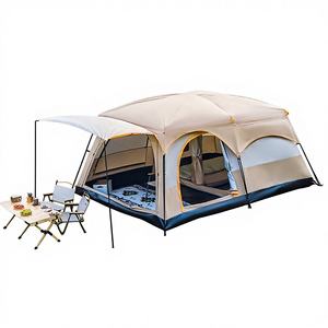Carpa de Camping Arctic <span class=keywords><strong>Wolf</strong></span> de Doble Capa, Dos Habitaciones y un Salón, con Montaje Rápido, Resistente al Sol y a la Lluvia, Portátil para Exteriores - Product Image 1