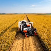 Moissonneuse-batteuse automotrice Wishope de haute qualité 100 CV pour riz et céréales à alimentation complète