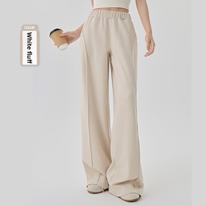 <span class=keywords><strong>Hotem</strong></span> Damen Winter Warmes Langes 2-Teiliges Set Gerades Bein Fleece-Gefüttert Verdickt Ausgestelltes Weites Bein Schlankmachend Locker Lässig Terry Einfarbig - Product Image 4