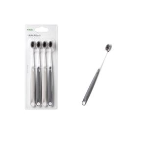 FaSoLa Wide Head Soft Bristle Toothbrush 4 Pack Adult Triple Softness For Home Gum Care - Product Image 5