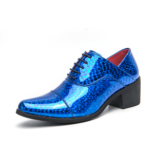 Le scarpe con <span class=keywords><strong>tacco</strong></span> <span class=keywords><strong>alto</strong></span> da <span class=keywords><strong>uomo</strong></span> 2025 aumentano le scarpe da <span class=keywords><strong>uomo</strong></span> in pelle con altezza esterna - Product Image 2