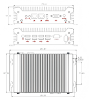 TOPIPC110 Robusto Core I3 I5 I7 1215U 1235U 1265U Computadora personal portátil Oficina Escritorio Sin ventilador Linux Ubuntu Mini PC Computadora