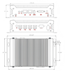 TOPIPC110 Noyau robuste <span class=keywords><strong>I3</strong></span> I5 I7 1215U 1235U 1265U Ordinateur personnel portable Bureau Sans ventilateur Linux Ubuntu Mini PC Ordinateur - Product Image 6
