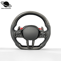 Volant en fibre de carbone G01 G05 X3 X5 G06 G11 G14 G29 G25 G32 G20 G28 G30 G38 G60 G70 F90 M3 M4 M5 M6 F10 F30 LCI CS pour BMW