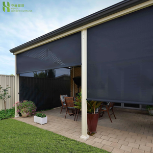 Henglics hiện đại thân thiện với môi nhựa cơ giới ngoài trời con lăn Rèm Windproof không thấm nước Zip theo dõi điện mặt trời bóng râm - Product Image 4