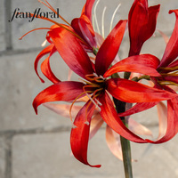 Bunga Amaryllis Plastik Buatan Tangan Realistis Modern Grosir oleh Fian Floral untuk Dekorasi Konser