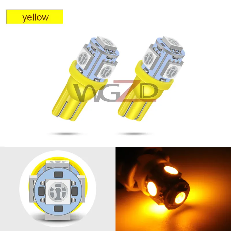 Hot sell 5050 5Smd W5w 194 168 Wedge Interior T10 Led Car Bulbs Luz Luces Focos Para Auto Vehicle Lighting