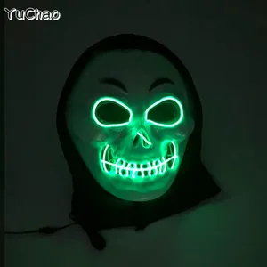 Máscara <span class=keywords><strong>de</strong></span> fantasma LED Festival <span class=keywords><strong>de</strong></span> Halloween Máscara <span class=keywords><strong>de</strong></span> fiesta Disfraz Cosplay Máscara <span class=keywords><strong>de</strong></span> fantasma Fiesta <span class=keywords><strong>de</strong></span> <span class=keywords><strong>terror</strong></span> Discoteca Show Props Máscara <span class=keywords><strong>de</strong></span> fantasma <span class=keywords><strong>Terror</strong></span> - Product Image 4