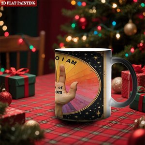 Mug magique Heat Reveal, noir givré, 11 oz, en céramique, avec design changeant de couleur, pour cadeau de la Saint-Valentin - Product Image 2