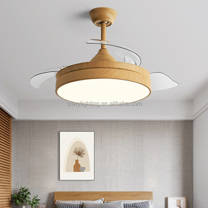 Có thể thu vào Blade Fan ánh sáng Combo Điều khiển từ xa, Reversible động cơ, năng lượng hiệu quả LED - Product Image 2