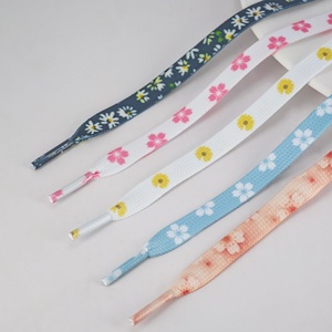 เชือกรองเท้าผ้าแคนวาสลายพิมพ์น่ารัก ขนาด 8 มม. สำหรับรองเท้าผ้าใบ แบบแบน สีสันสดใส ขายส่ง - Product Image 6