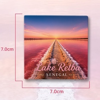 Magnet Kulkas Keramik Senegal Afrika, Suvenir Turis, Dekorasi, Kerajinan Tangan