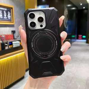 Funda Magnética Antigolpes para Teléfono con Carga Inalámbrica de 360 Grados y Tarjetero para 15 14 Pro Max 13 12 - Product Image 3