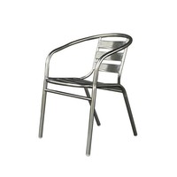 Chaise d'extérieur Uyiem en alliage d'aluminium, empilable, style minimaliste moderne, idéale pour les cafés et les espaces de restauration, pour les banquets et les expositions sur balcon.