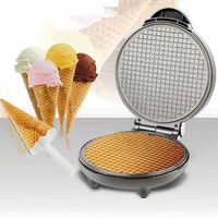 Mini Crêpière Électrique Portable en Acier Inoxydable et Fonte Antiadhésive avec Thermostat Automatique pour Crêpes Françaises et Belges, Idéale pour Hôtels et Usage Domestique