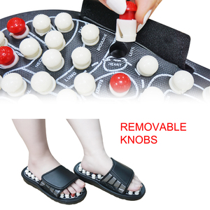 허리 통증 완화 마사지기 스파이키 볼 롤러 발 마사지 슬리퍼 샌들 신발 - Product Image 5