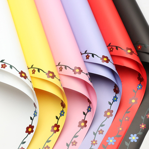Papel de Embrulho para Flores à Prova d'Água com Estampa de Margaridas, Mais Vendido, Atacado, em Estoque, Papel PE Grosso para Buquês DIY de Floristas - Product Image 1