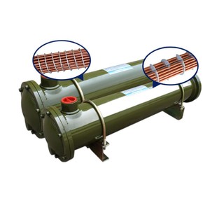 Enfriador de carcasa y tubos horizontal CL-680 para aceite hidráulico, enfriador de agua para recipiente a presión, condensador de agua para aceite de transformador - Product Image 1