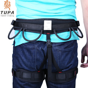 Arnés de Escalada de Medio Cuerpo Tupa, Poliéster Ajustable, Conexión Rápida, 4 Anillas en D, Acolchado en la Cintura, Equipo de Seguridad para Exteriores - Product Image 5
